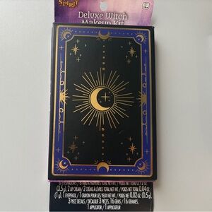 Spirit Deluxe Witch Makeup Kit - Midnight Black and Royal Gold